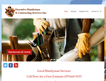 Tablet Screenshot of exechandyman.com